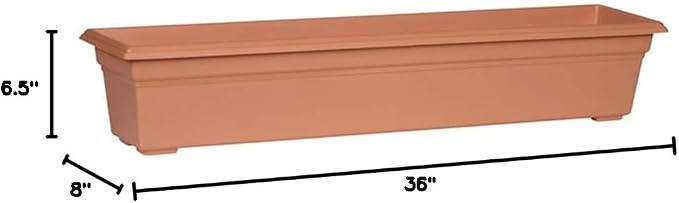 Novelty 16365 Countryside Flower Box Planter, Terracotta - Image 6