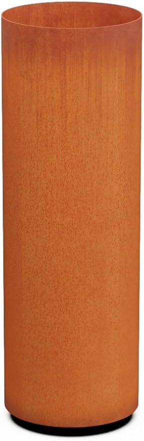 PLANTERCRAFT Corten Steel Metal Planter Box, Round Sizes, Modern Garden Steel by Plantercraft