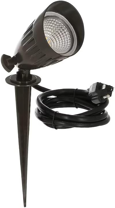 Bell SPLED7Z 7-Watt Line Voltage Bronze Spike LED Light, Hardwired Flood Light by BELL