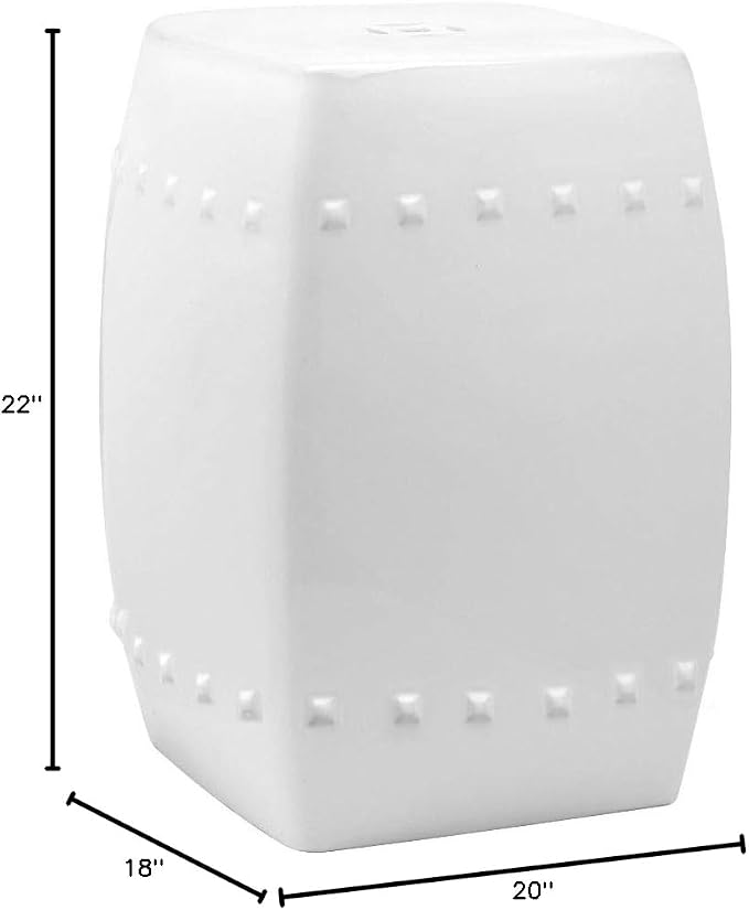 Safavieh Villa Glazed Ceramic Decorative Garden Stool - Image 2