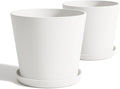 Wide Planters for Outdoor Plants, Extra Large Indoor Flower Pots for Garden by Heyzier