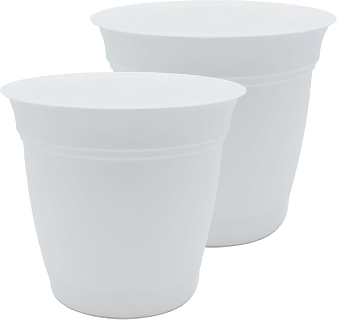 The HC Companies 12 Inch Eclipse Round Planter Pots by TheHCCompanies