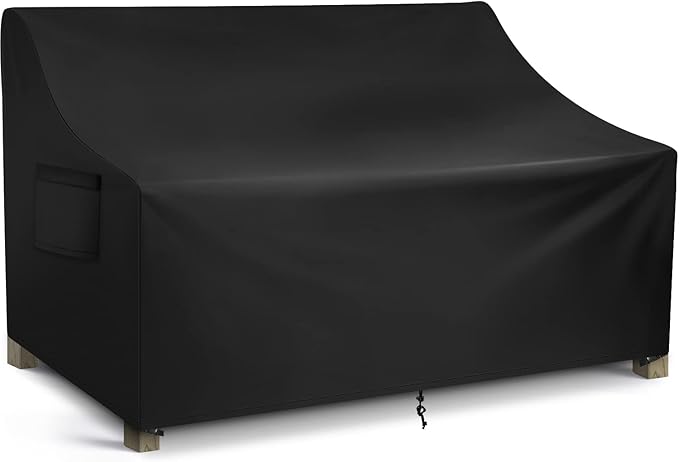 WLEAFJ Patio Sofa Cover Waterproof, 4-Seater Outdoor Sofa Cover, Heavy Duty by WLEAFJ