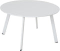 Grand patio 28-inch Outdoor Steel Coffee Table, Round Patio Side Table by GrandPatio