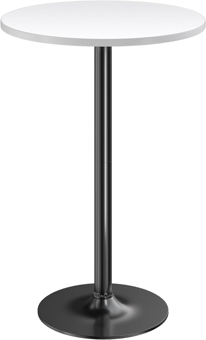 Furmax Bistro Pub Table Round Bar Height Cocktail Table by Furmax