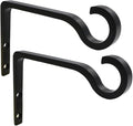 Hanging Plant Bracket 6inch Metal Plant Hook Shepherds Hook Decorative Wall by QIEGL