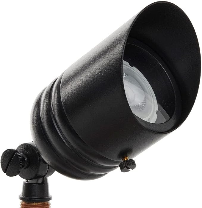 VOLT Fat Boy 12V Brass Outdoor Spotlight by VOLT