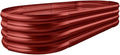 Land Guard Galvanized Raised Garden Bed Kit, Planter Boxes Outdoor, Oval Large by Unknown