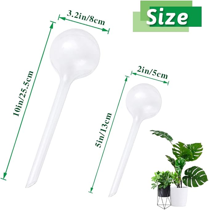 14 Pcs Plant Clear Watering Bulbs, Plastic Automatic Self-Watering Globes - Image 2