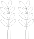 2Pack Indoor Plant Trellis Metal Wire Garden Trellis ，Small Climbing Leaf Shape by kvzvk