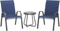 UDPATIO Patio Dining Set of 3, Outdoor Table and Chairs Set by UDPATIO