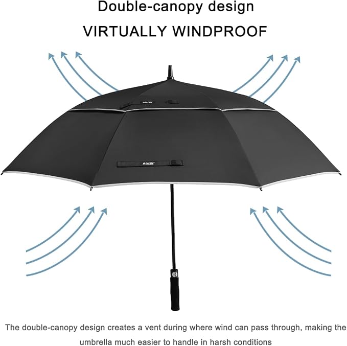 G4Free 47/54/62/68/72 Inch Automatic Open Golf Umbrella Oversize Extra Large - Image 4