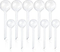 10 Pcs Clear Plant Watering Globes, Plastic Self-Watering Bulbs, Flower by -PlantWateringGlobes-
