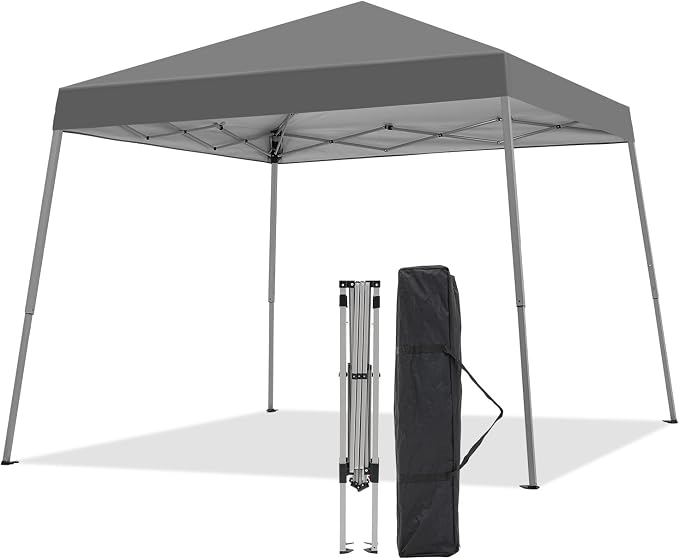 Canopy Tent, 10X10 FT Pop Up Canopy Outdoor Instant Tent Slant Legs by Oneofics