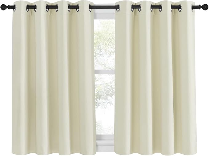 NICETOWN Blackout Kitchen Window Curtain 45 inches Length by NICETOWN