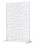VEVOR Metal Privacy Screen, Freestanding Outdoor Divider by VEVOR