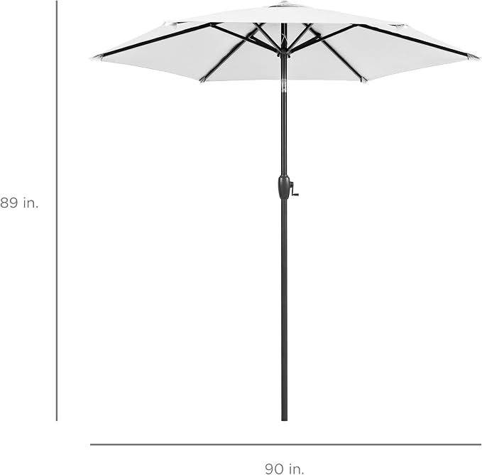 Best Choice Products 7.5ft Heavy-Duty Round Outdoor Market Table Patio Umbrella - Image 7