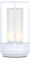 Portable Metal Table Lamp for Indoor/Outdoor, Rechargeable Cordless LED Lamp by HAPYGILightings