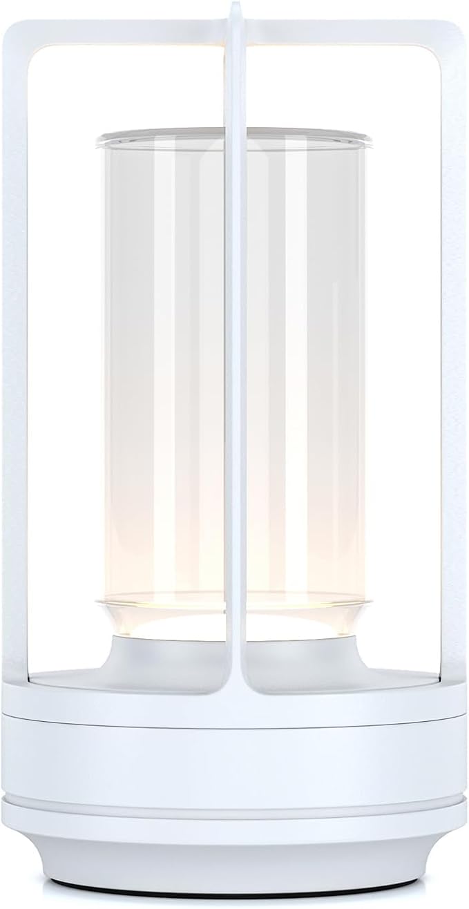 Portable Metal Table Lamp for Indoor/Outdoor, Rechargeable Cordless LED Lamp by HAPYGILightings