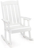 VINGLI Heavy Duty 600 LBS Outdoor Wooden Rocking Chair by VINGLI