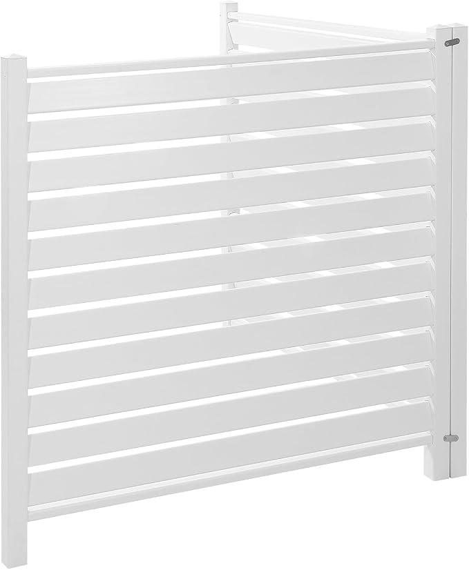 VEVOR 48" W x 48" H Vinyl Fence Panels, Air Conditioner Fence, Outdoor Privacy - Image 10