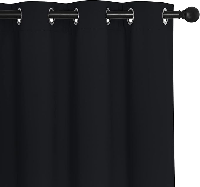 NICETOWN Black Out Curtain for Bedroom 102 inches Long, Grommet Thermal - Image 2