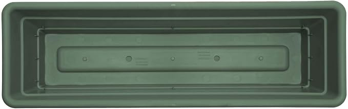 Bloem Dura Cotta 18" Basil Resin Rectangle Window Box Planter - Image 4