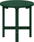 WestinTrends Dylan Adirondack Round Outdoor Side Table, Dark Green by WestinTrends