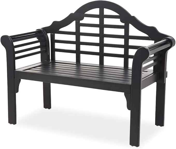 Plow & Hearth Weatherproof Lutyens Eucalyptus Wood Garden Bench | Foldable by PlowHearth