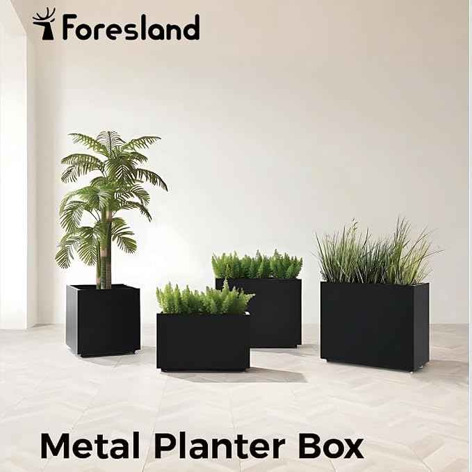 Tall & Long Metal Divider Planter 30W x 11D x 24H, Easy 5-Min Assembly - Image 8