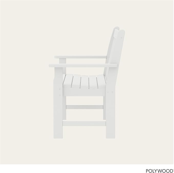 POLYWOOD GNB48WH Vineyard 48" Bench - Image 6