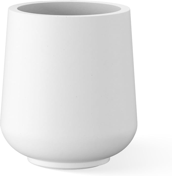 Kante 15.3-Inch Dia Round Concrete Planter, Large Plant Pot by Kante