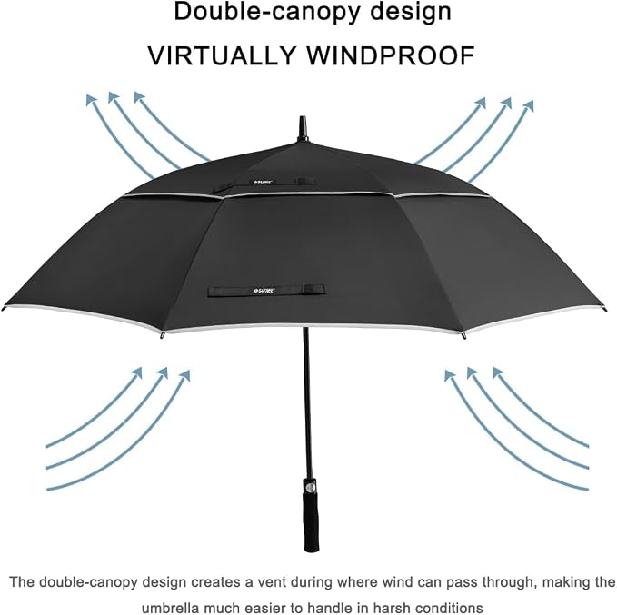 G4Free 47/54/62/68/72 Inch Automatic Open Golf Umbrella Oversize Extra Large - Image 4