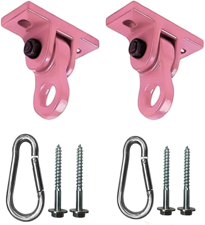 Heavy Duty Pink Swing Hangers Screws Bolts Included Over 5000 lb Capacity by ABUSA