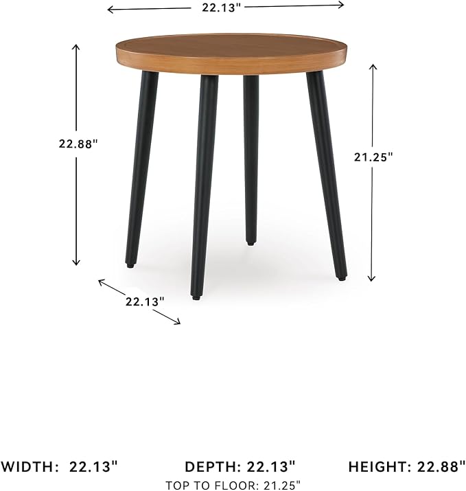 Signature Design by Ashley Horizon Hall Casual Outdoor End Table - Image 7