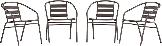 Flash Furniture Lila Metal Restaurant Stack Chairs by FlashFurniture