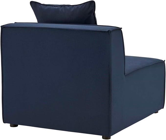 Modway EEI-4209-NAV Saybrook Patio Armless Chair in Navy Blue - Image 5