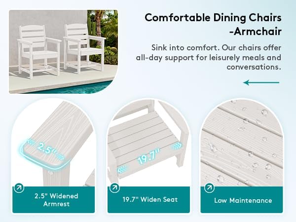 SERWALL 9 Piece Outdoor Dining Set - Image 4