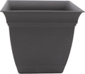 The HC Companies Eclipse Square Plastic Planter w/ Attached Saucer by TheHCCompanies