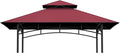 Grill Gazebo Replacement Top, 5 * 8 Outdoor BBQ Top Cover, Double Layer BBQ by COVBOARD