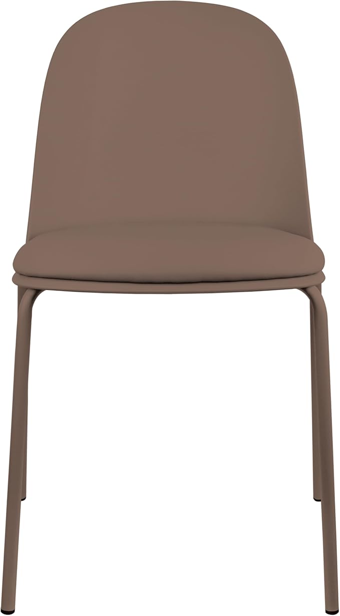 2xhome Parent Modern Stackable Armless Dining Chair | Plastic Shell Seat by 2xhome