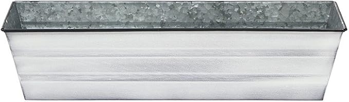 Achla Designs Galvanized Window Flower Box Planter-Cape Cod White-Small by ACHLADesignsHomeGarden