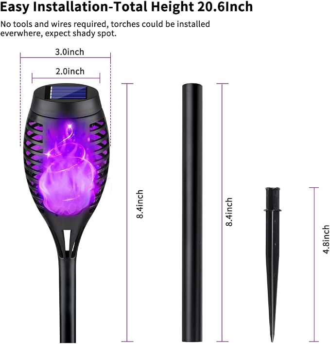 8Pack Halloween Decorations Outdoor, Halloween Solar Lights - Image 6
