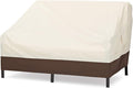Amazon Basics 2-Seater Deep Lounge Sofa, Outdoor Couch and Patio Furniture Cover by AmazonBasics