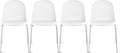 2xhome Modern Stackable Armless Dining Chair | Plastic Shell Seat by 2xhome