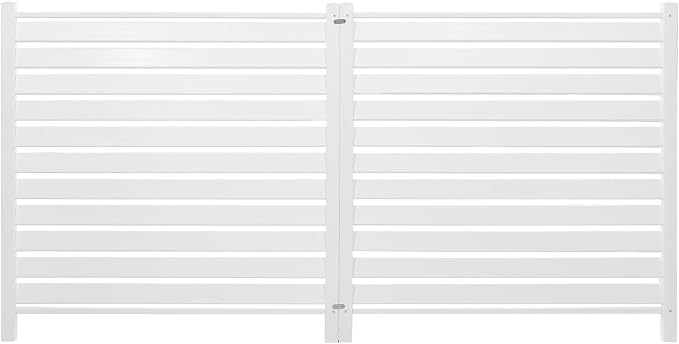 VEVOR 48" W x 48" H Vinyl Fence Panels, Air Conditioner Fence, Outdoor Privacy - Image 12