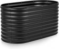 Plant & Plot Galvanized Raised Garden Beds Outdoor // 4×2×2 ft Planter Raised by PlantPlot