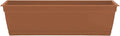 Bloem Dayton 24" Terra Cotta Recycled Plastic Rectangle Window Box Planter by Bloem