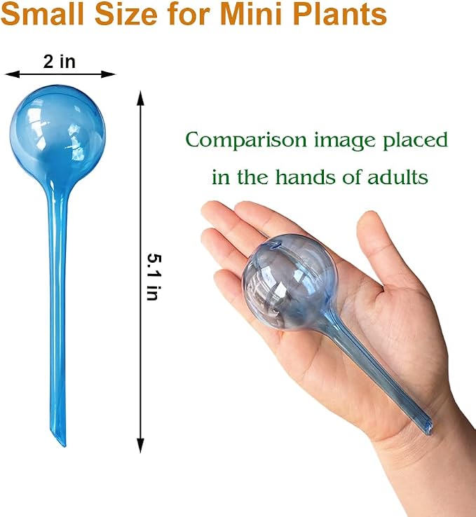 MOONSOUND Small Plant Watering Globes, Plant Waterer Self Watering Bulbs - Image 3