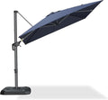 PURPLE LEAF 8 Feet Patio Umbrella Outdoor Cantilever Square Umbrella Aluminum by PURPLELEAF